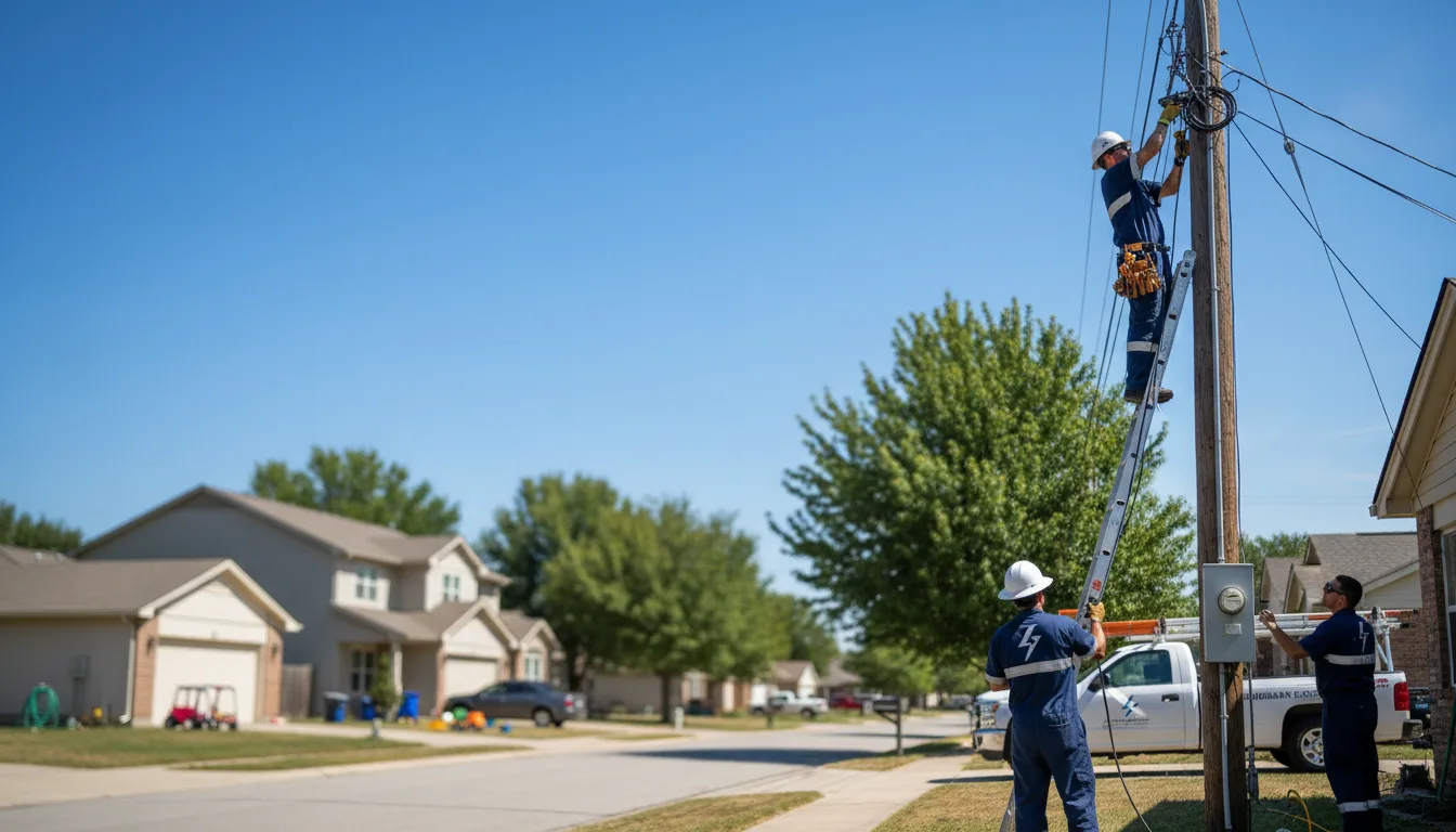 Residential electrician providing installation services in Spencerport, NY